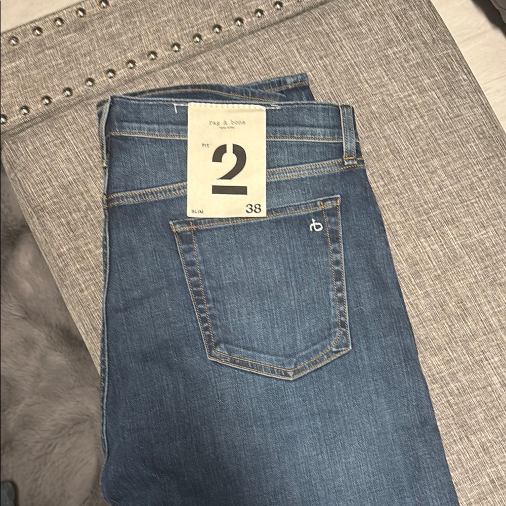 rag & bone Blue Slim Jeans
